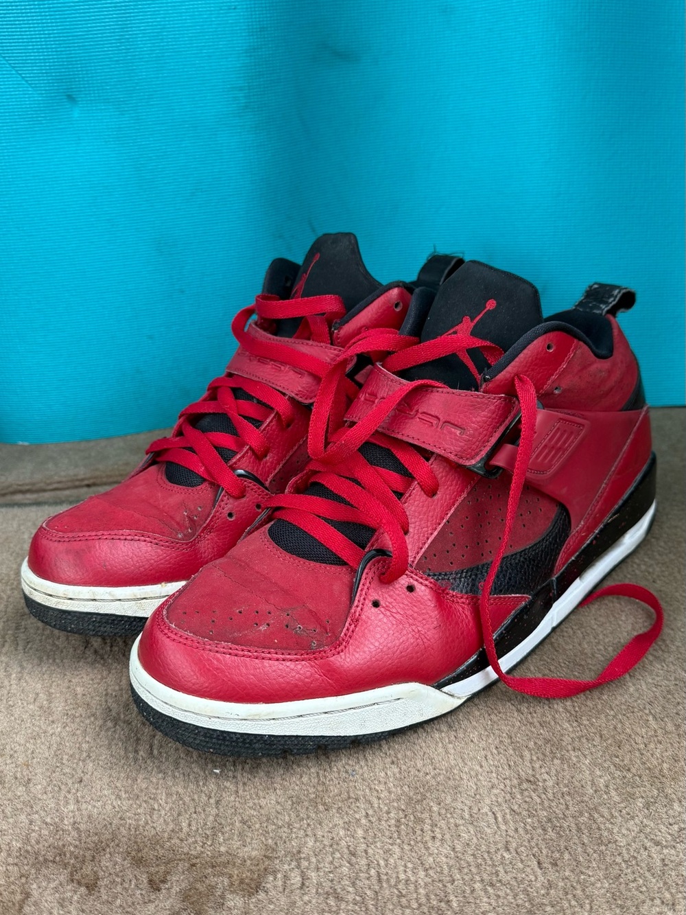 Jordan Red and‎ Black Men's Basketball Sneakers size 11